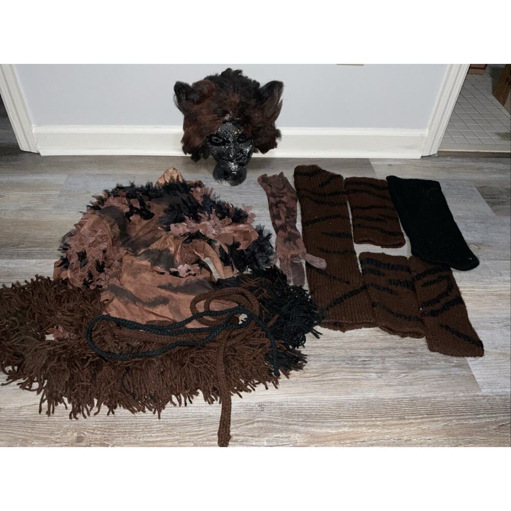 CATS BROADWAY MUSICAL COSPLAY BROWN BLACK TABBY CAT COSTUME WOMENS L
